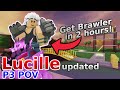 How to get brawler in 2 hours with lucille p3 pov  tds hardcore strategy