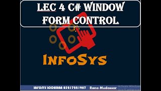 Lec 5 C#  GUI  controls Examples of Button Textbox Label explanation i hindi | urdu