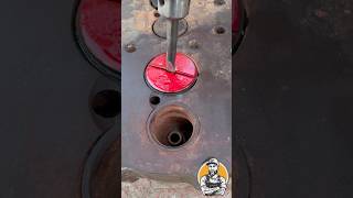Satisfying Valve Lapping Process 🔴⚙️ #automobile #mechanic #mechanical #engineering #skills #shorts