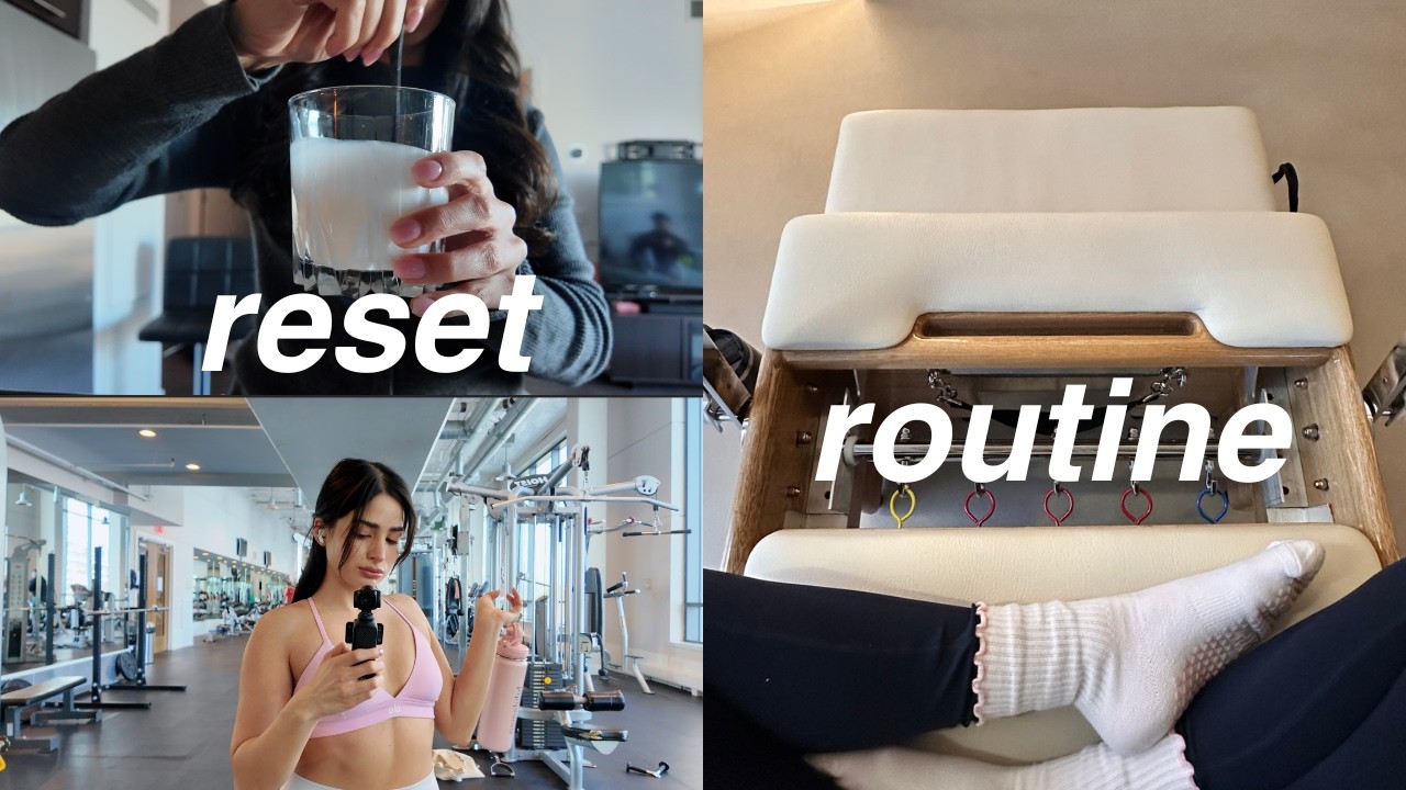WELLNESS RESET VLOG Cardio, Sauna Routine, Healthy Grocery Haul - YouTube