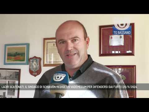 LADRI SCATENATI, IL SINDACO DI SCHIAVON REDIGE UN VADEMECUM PER DIFENDERSI DAI FURTI | 20/11/2024
