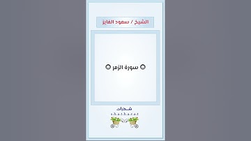 سورة الزمر - الشيخ : سعود الفايز