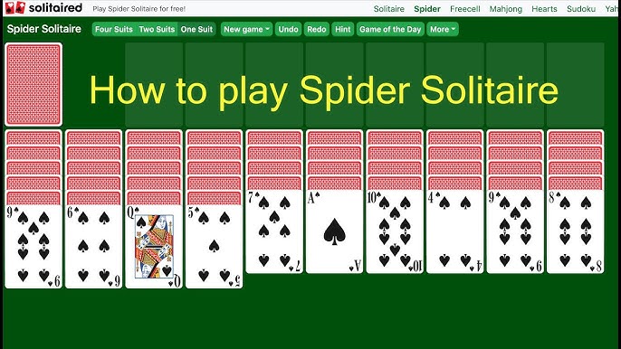 How to Play Spider Two Suits Solitaire, In this video I explain how to  play Spider Two Suits Solitaire, the easier version of Spider in Pretty  Good Solitaire at Goodsol.com