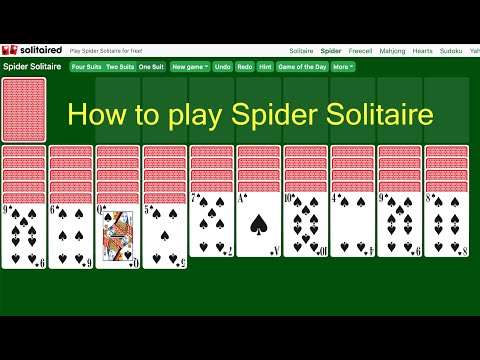 ვიდეო: როგორ ვითამაშოთ Spider Solitaire