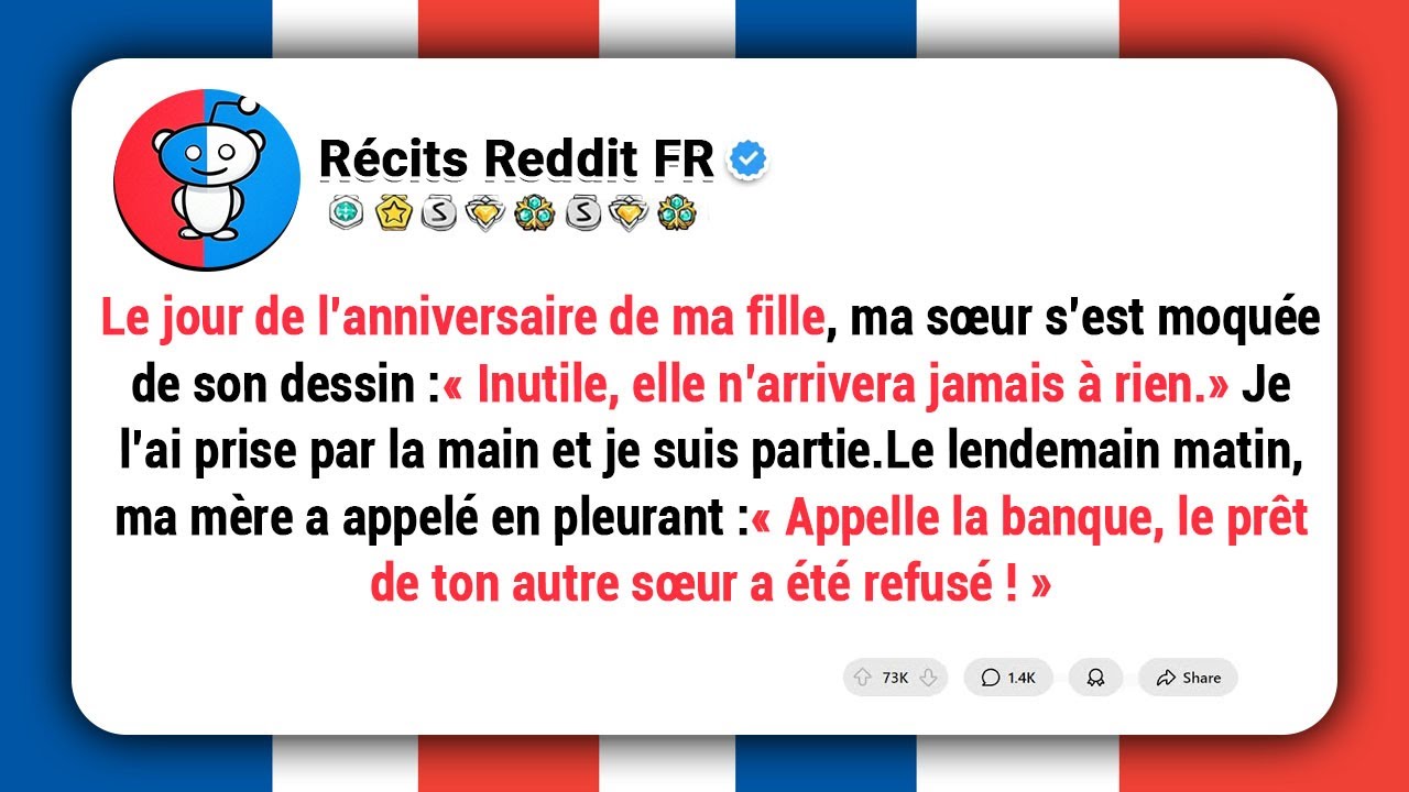 Le jour de l’anniversaire de ma fille, ma sœur a ri et a jeté son dessin :« Inutile, elle n’arrivera