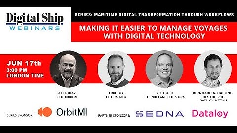 Making it easier to manage voyages with digital technology