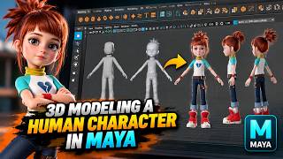 Maya Character Modeling Tutorial | Create a Stylised 3D Character from Scratch ( part 3)