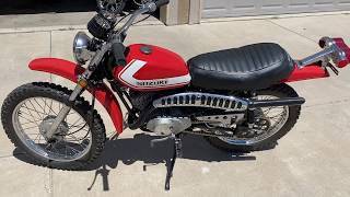 1972 Suzuki TS90 running Suzuki Ts90 1970 Model