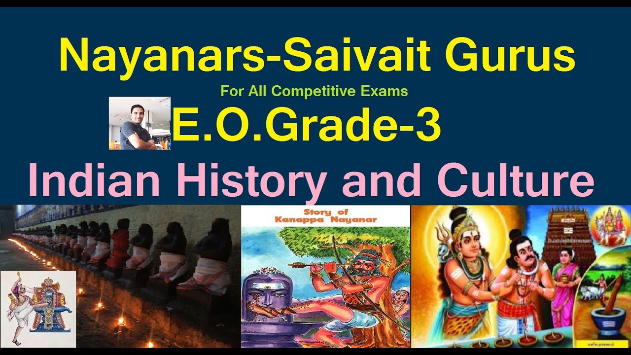 E.O.Grade3 NayanarsSaiva Gurus Hindu Philosophy and Temple SystemEndowment Jobs Indian