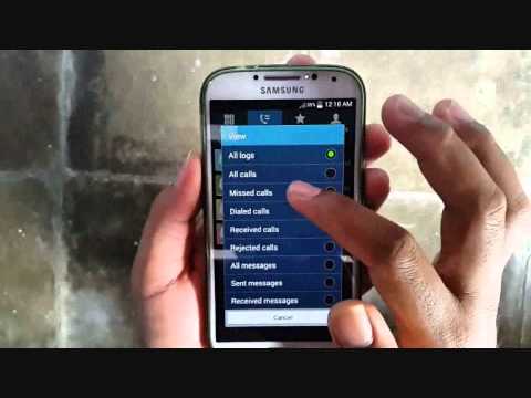 Samsung Galaxy S4 : How to do Call History (Android Kitkat)