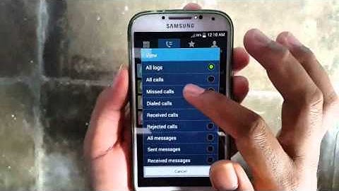 Samsung Galaxy S4 : How to do Call History (Android Kitkat)