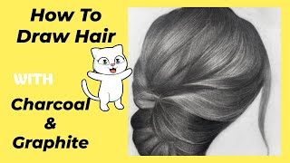 How To Draw Hair | Charcoal and Graphite screenshot 5