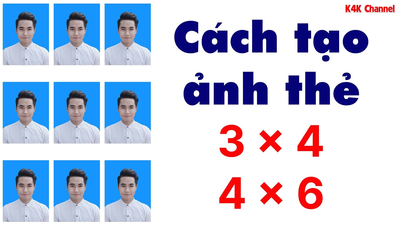 Cách Tạo Ảnh Thẻ 3X4 Và 4X6 Bằng Photoshop Đơn Giản Tại Nhà - Youtube