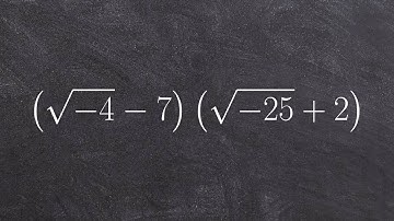 Algebra 2 - Apply foil to multiply two complex numbers, (sqrt(-4) - 7)(sqrt(-25) + 2)