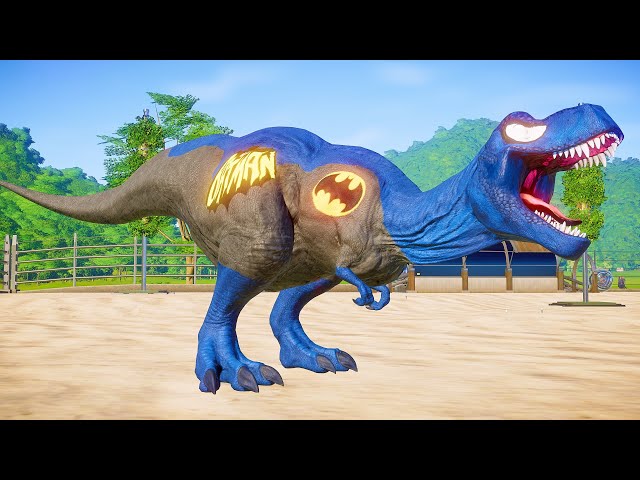 DINOSSAURO REX do BATMAN  Jurassic World Evolution 🦖 Jogo de Dinossauro 