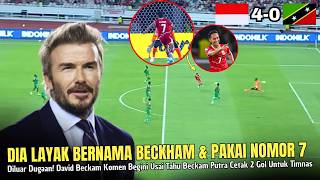 membanggakan David Beckham Ikutan Komen Gini Usai Beckham Putra Cetak 2 Gol Timnas Vs Saint Kitts