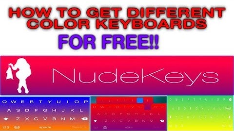 HOW TO GET COLOR CUSTOM KEYBOARD ON IPHONE,IPAD AND IPOD FOR FREE