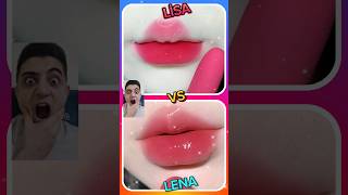 #choose Lisa Or Lena Lipstick 💋👄 #viralvideo #لوخيروك #tiktok #lisaorlenalip
