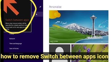 Switch between apps. how to remove Switch between apps.