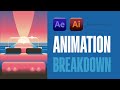 Satisfying retro animation breakdown in after effects animation design aftereffects edit