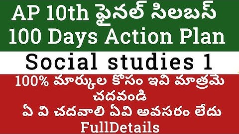 AP 10th class Syllabus 2021|AP ssc public exam 2021 syllabus|Ap10th public Exam social syllabus 2021