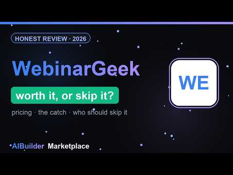 WebinarGeek review video