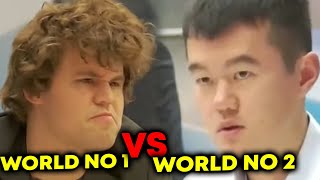 LAST MOMENTS of World No 1 Magnus Carlsen vs World No 2 Ding Liren in 2023