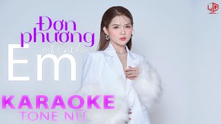 Đơn Phương Mình Em - Linh Tuổi Thìn  l KARAOKE TONE NỮ