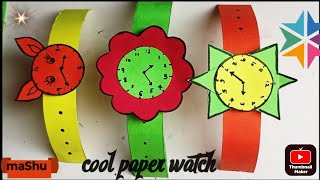 super cool paper watch || DIY paper watch || maShu