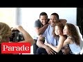 Michael Strahan with his youngest children, Michael Jr., Isabella, and Sophia