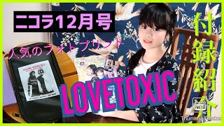 【ニコラ12月号】付録は「LOVETOXICラブトキシックフォトプリントスリムポーチ」[nicola]「LOVETOXIC slim pouch」