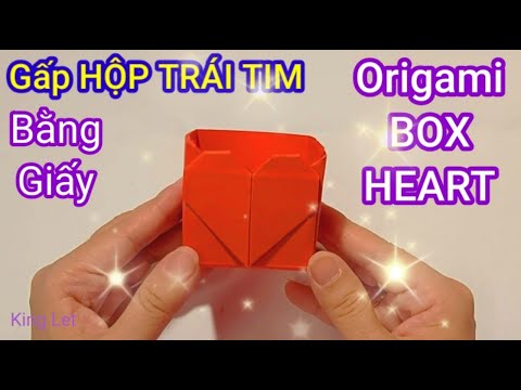 Cách Gấp HỘP TRÁI TIM Bằng Giấy Siêu Dễ || Origami BOX HEART | Cách Làm HỘP TRÁI TIM Bằng Giấy Vuông