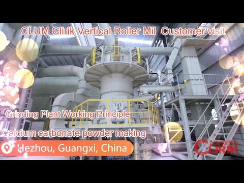 Caco3 Process Clirik CLUM Vertical Roller Mill Stone Powder Production Line Project in Guangxi China