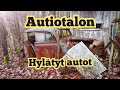 Autiotalo sekä hylätyt 50-60-luvun auto