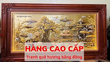[Hàng Cao Cấp] Tranh Cội Nguồn Quê Hương Khung Gỗ Hương Đỏ - Mẫu Mới Sang Trọng 2023