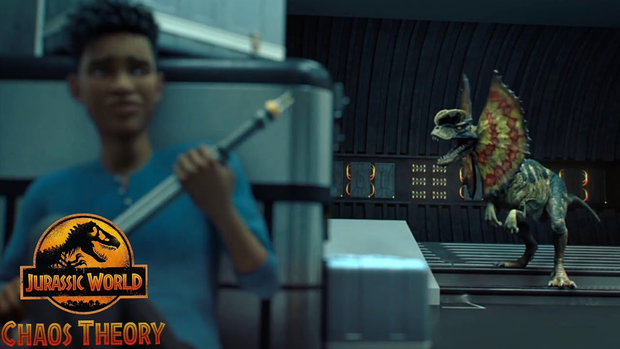 Dilophosaurus Tunnel Attack! Jurassic World Chaos Theory Season 4! Darius hides! Dodgson Death!