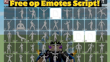 Free Emotes Gui/ Mobile,Pc | Fluxus,Delta,Arceus x