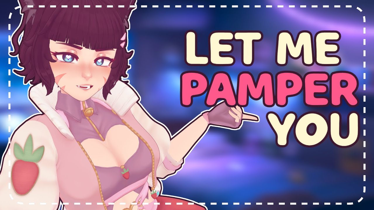 ꒰ASMR꒱ 💜 Catgirl Maid Pampers You Until You Sleep 😴