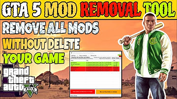 Gta 5 - How To Remove All Mod Without Deteteing Game ! Gta 5 Mod Removal Tool Guide in Hindi