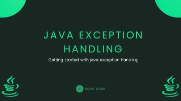 Java Fundamentals - Exception Handling