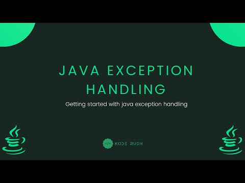 Java Fundamentals - Exception Handling