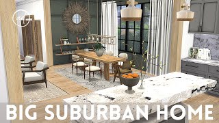 BIG SUBURBAN FAMILY HOME || Sims 4 || CC SPEED BUILD