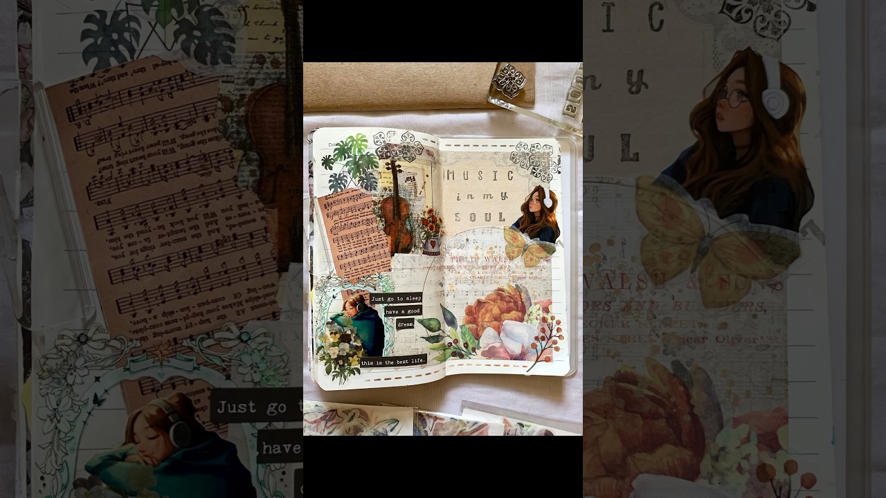 Music Theme Scrapbook / Journaling - YouTube