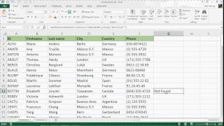 Compare Two Lists Using the VLOOKUP Formula