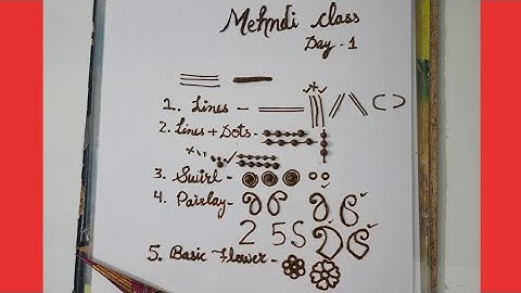 Mehndi Class-1 /how to learn Mehndi for beginners/line practice/mehndi class/Mehndi course/Mehndi