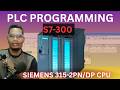 Siemens S7 300 CPU 315-2PNDP Programming  Control Two Pumps Using SR Flip Flop Ladder Logic Tutorial