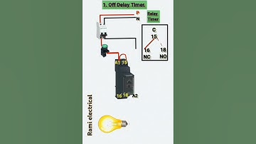 off delay timer connection!! ऑफ डिले टाइमर का कनेक्शन कैसे करें!! #electrical #viral #like #timer