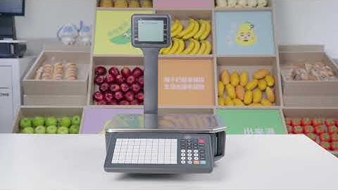 C-L1 Barcode Lable Scale-Power ON&OFF