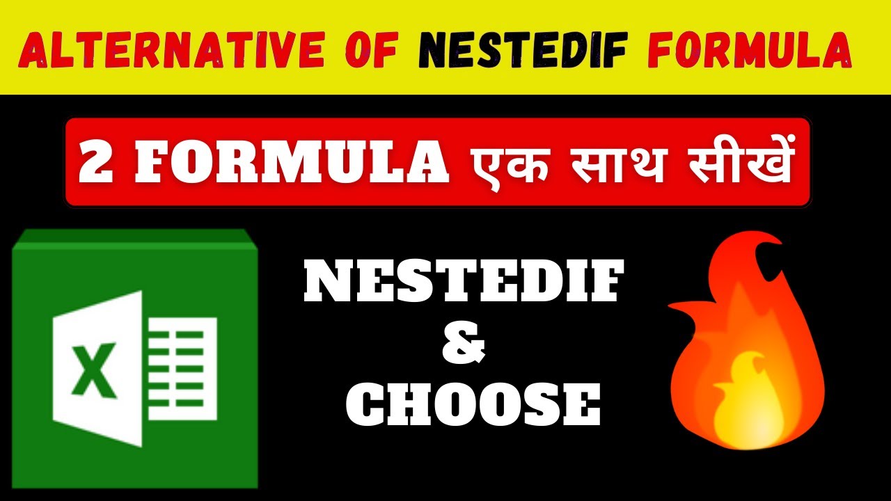 If Choose 🔥 Alternative of NESTED IF Formula | 2 Formula एक साथ सीखें | NESTED IF ...