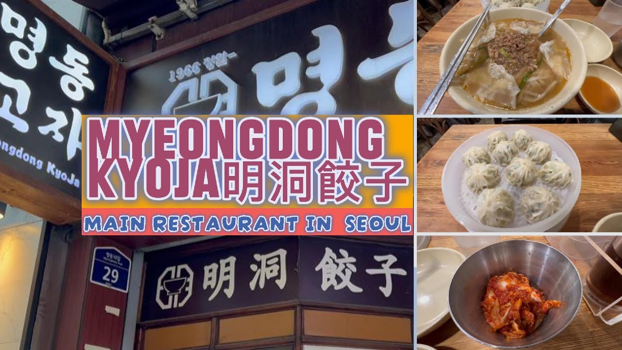 【MYEONGDONG KYOJA】Enjoy the Korean style noodles and dumplings!｜明洞餃子が